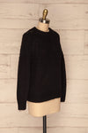 Cachiloma Noir Black Knit Sweater | La Petite Garçonne side view