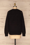 Cachiloma Noir Black Knit Sweater | La Petite Garçonne back view