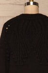 Cachiloma Noir Black Knit Sweater | La Petite Garçonne back close-up