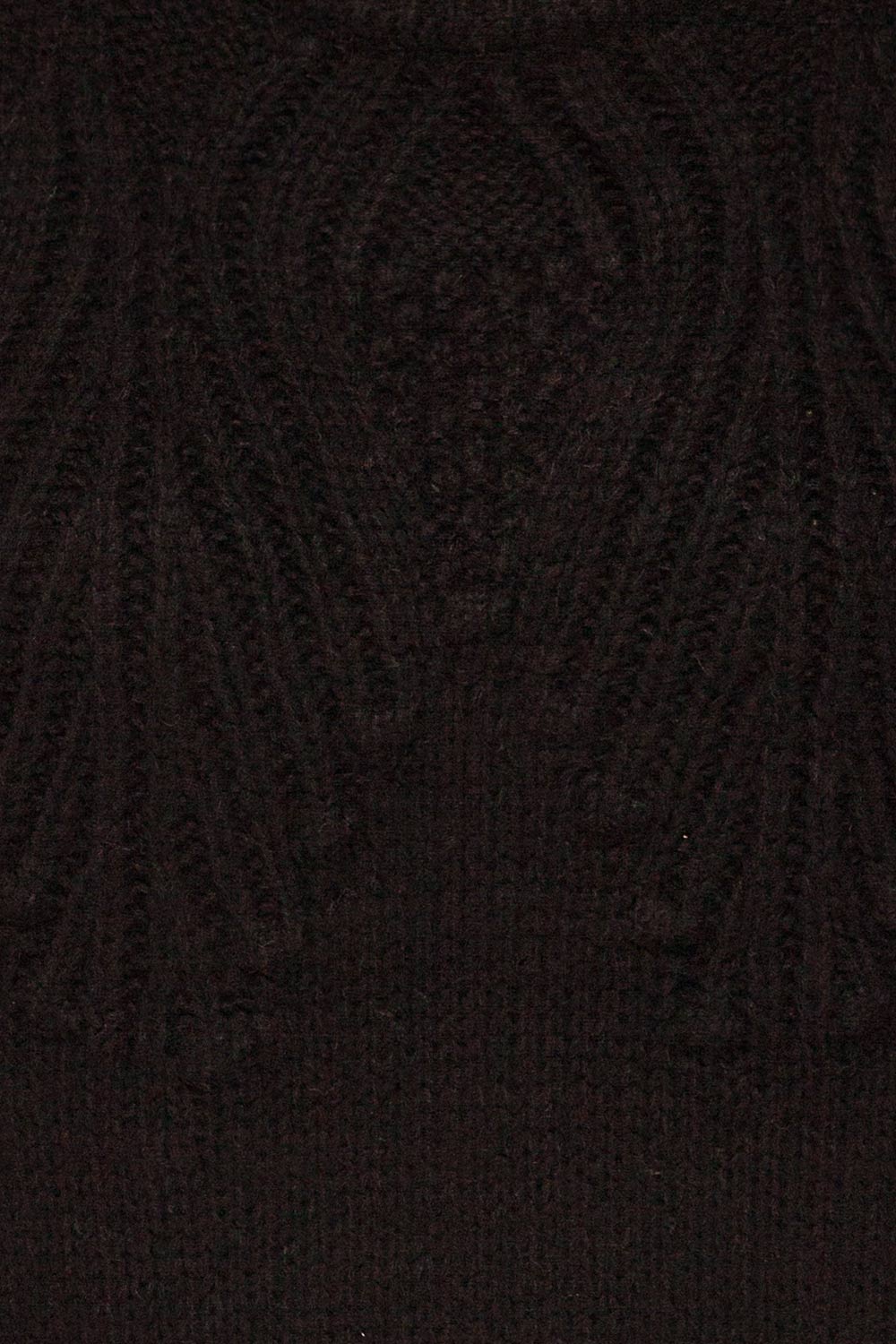 Cachiloma Noir Black Knit Sweater | La Petite Garçonne fabric detail