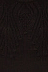 Cachiloma Noir Black Knit Sweater | La Petite Garçonne fabric detail