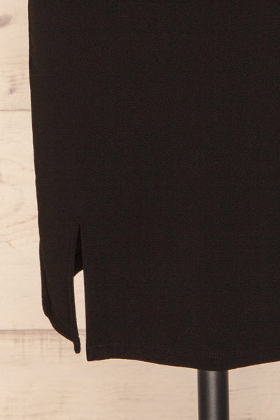 Cachimba Coal Black Sleeveless Fitted Dress | La Petite Garçonne