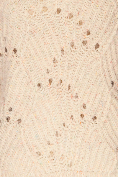 Cachipirca Mock Neck Knit Sweater | La petite garçonne fabric