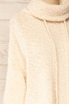 Cadenillas Beige Turtleneck Sweater | La petite garçonne side close-up