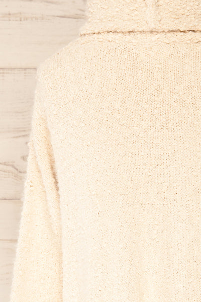 Cadenillas Beige Turtleneck Sweater | La petite garçonne back close-up