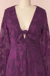 Cadha Purple | Floral Dress