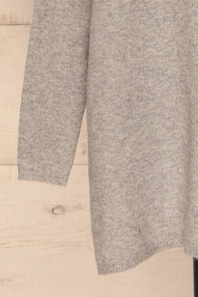 Cadix Grey Long Sleeve Knitted Dress | La petite garçonne bottom