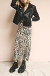 Brynja Leopard Print Slip Dress | Robe | La Petite Garçonne on model