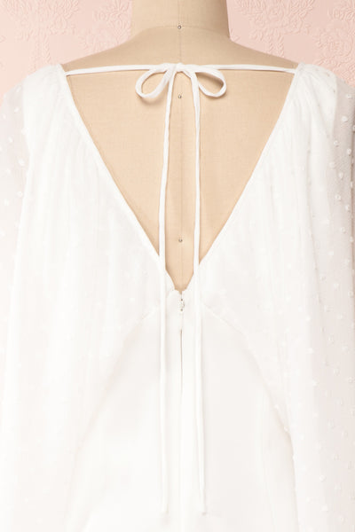 Callirhoe White Dress | Robe Blanche | Boutique 1861 back close-up