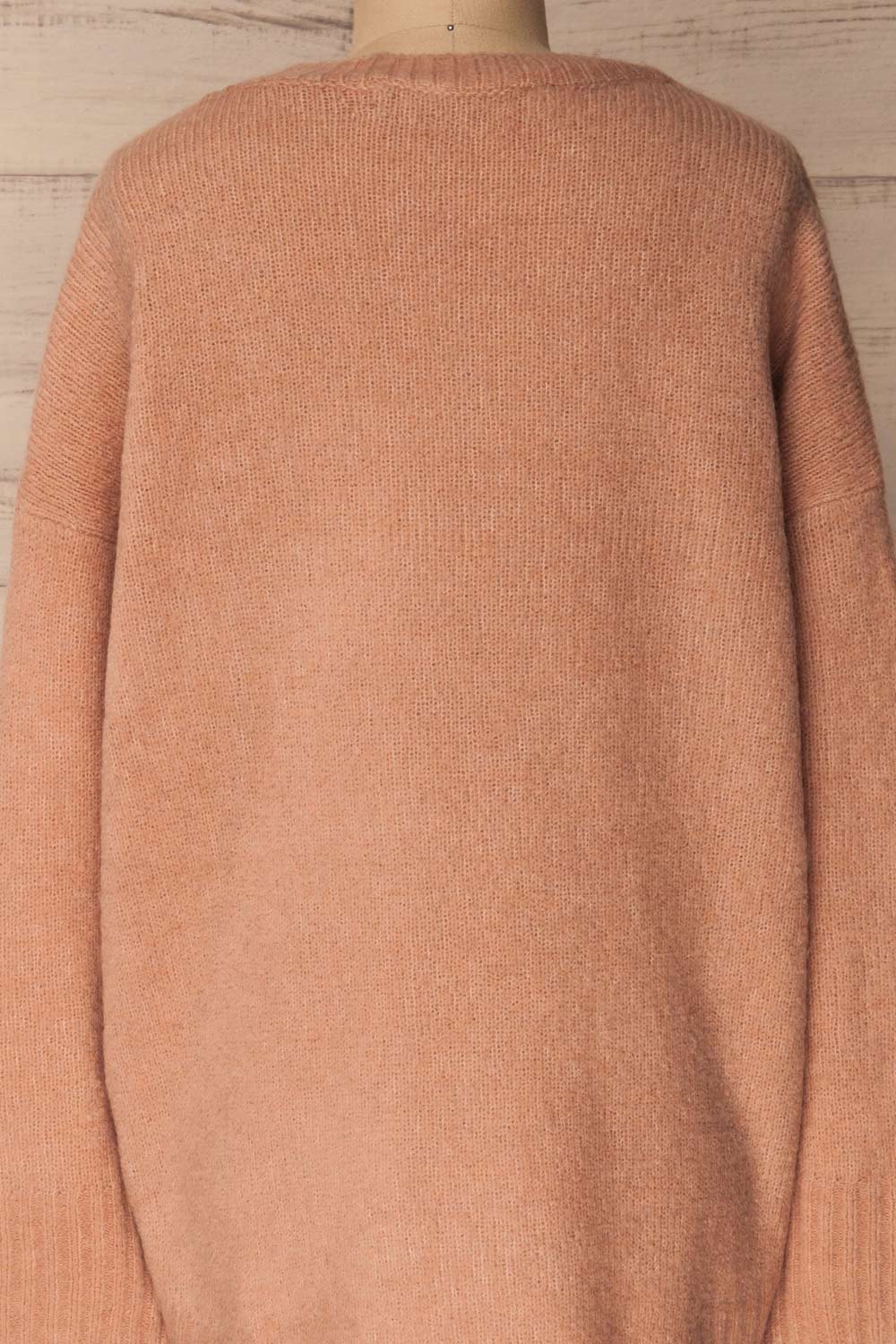Calvao Dawn Dusty Pink Oversized Knit Sweater | La Petite Garçonne 6