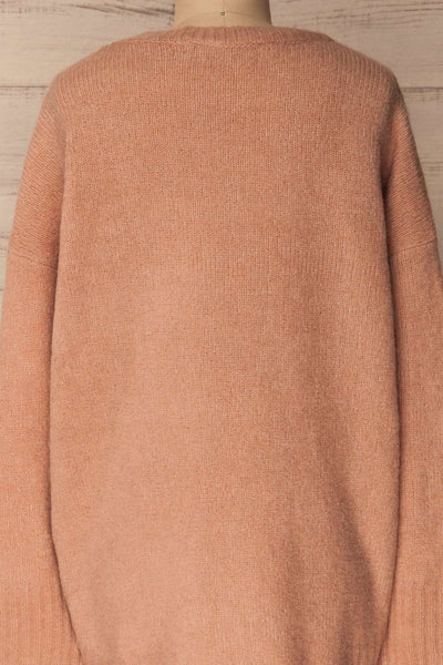 Calvao Dawn Dusty Pink Oversized Knit Sweater | La Petite Garçonne 6