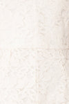 Camela White Floral Lace Jumpsuit | Boudoir 1861 fabric details