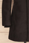 Camelia Black Quilted Soia&Kyo Parka with Hood sleeve close up | La Petite Garçonne