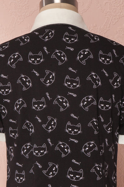 Camély Black & White Cat Pattern Blouse | Boutique 1861 6