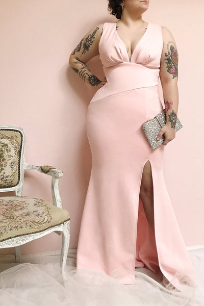 Camila Sunrise Light Pink Mermaid Gown | Boudoir 1861 model look