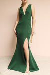 Camila Green Mermaid Gown | Robe Sirène Verte | Boudoir 1861 on model