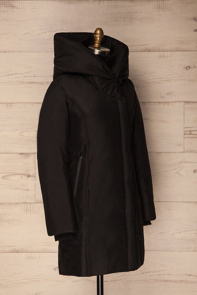 Camillia | Black Quilted Parka