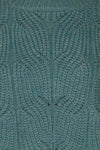 Canchagua Blue Mock Neck Knit Sweater | La petite garçonne fabric