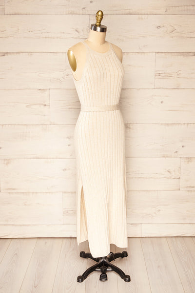 Candelaria Knit Tunic Dress With Knit Belt | La petite garçonne side view