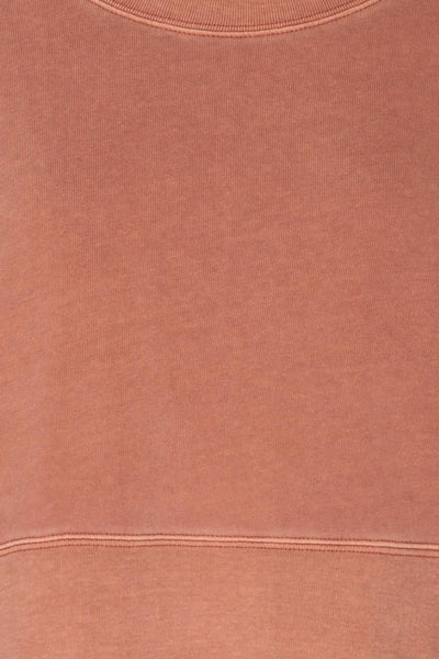 Cangil Pink Long Sleeved Crop Top | TEXTURE DETAIL | La Petite Garçonne