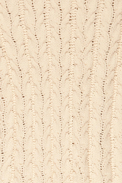 Cangonama Cream Chenille Cardigan | Veste | La Petite Garçonne fabric detail
