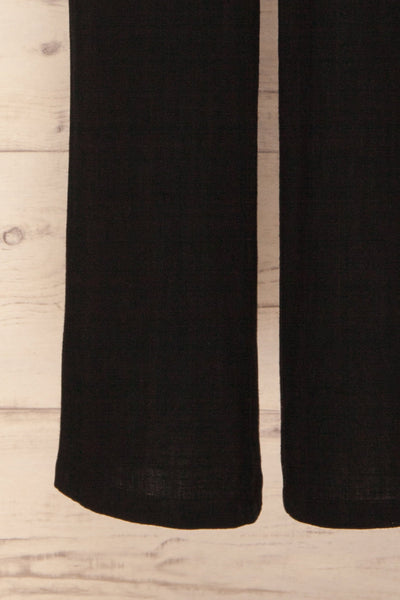 Canitas Coal Black Linen Jumpsuit with Buttons | La Petite Garçonne 7