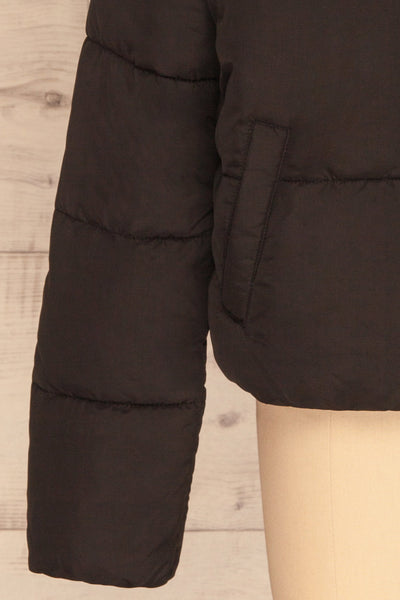 Canonero Black Cropped Puffer Jacket | La petite garçonne bottom