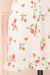 Cantabella Cream Floral Short Dress w/ Frills | Boutique 1861 skirt