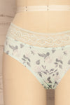Capadino Mint Floral Seamless Underwear | La petite garçonne front close up