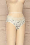 Capadino Mint Floral Seamless Underwear | La petite garçonne side view