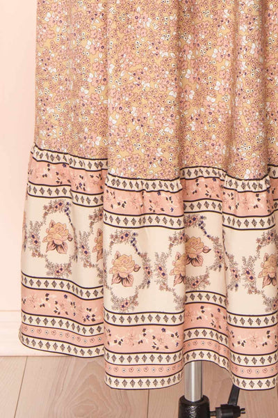 Caphira Patterned Short Sleeve Maxi Dress | Boutique 1861 bottom