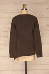 Capuli Dark Brown Knitted Sweater | La petite garçonne back view