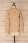 Capuli Light Beige Knitted Sweater | La petite garçonne back view