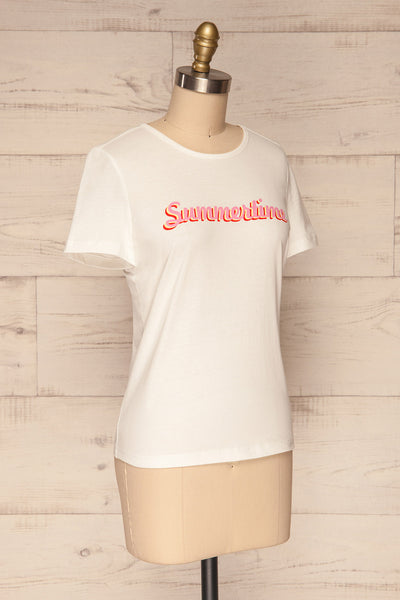 Caranqui "Summertime" White T-Shirt | La Petite Garçonne 3