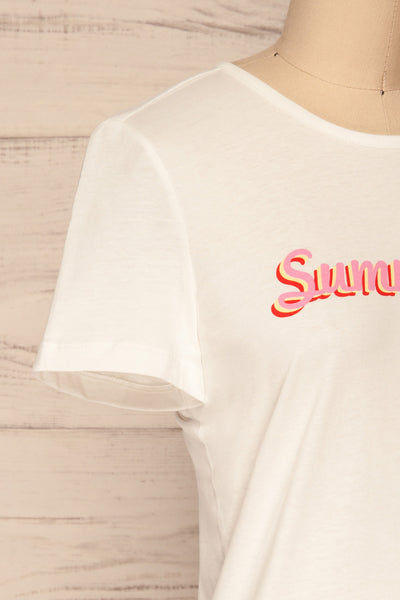 Caranqui "Summertime" White T-Shirt | La Petite Garçonne 4