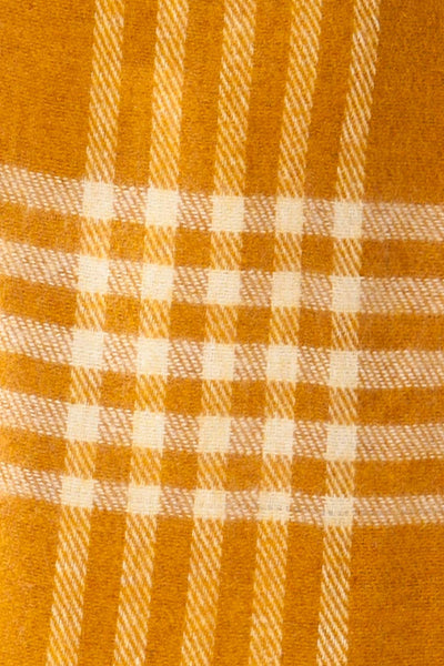 Caravane Yellow Soft Knitted Scarf | La petite garçonne fabric