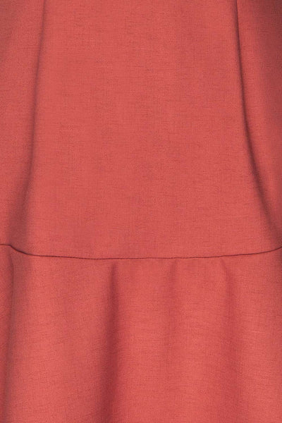 Carazon Pink A-Line Short Dress | La petite garçonne fabric