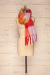 Carbillo Colorful Soft Knit Scarf with Fringe | Front Rearrangement | La Petite Garçonne