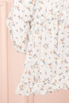Carling White Floral Long Sleeve Dress | Boutique 1861 skirt