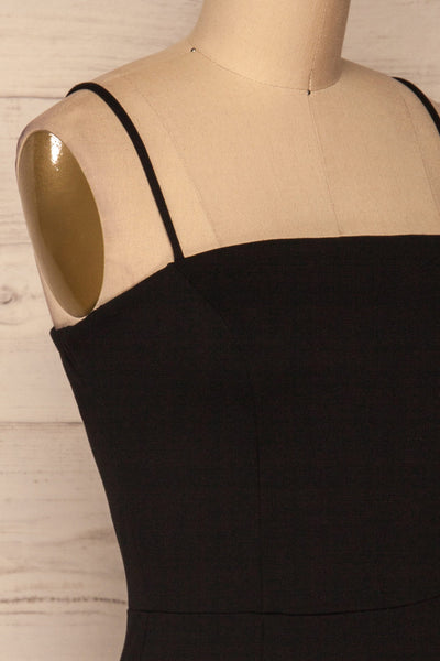 Carlisle Black Party Dress | Robe Noire | La Petite Garçonne side close-up