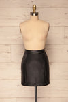 Carrasco Black Faux-Leather Mini Skirt | La petite garçonne front view