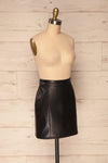 Carrasco Black Faux-Leather Mini Skirt | La petite garçonne side view