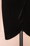 Cartagena Black Velvet Long Sleeve Dress | Boutique 1861 bottom