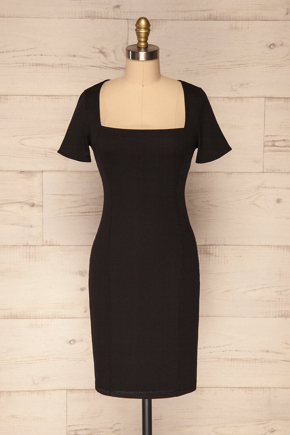 Carvoeiro Black Fitted Cocktail Dress | La Petite Garçonne