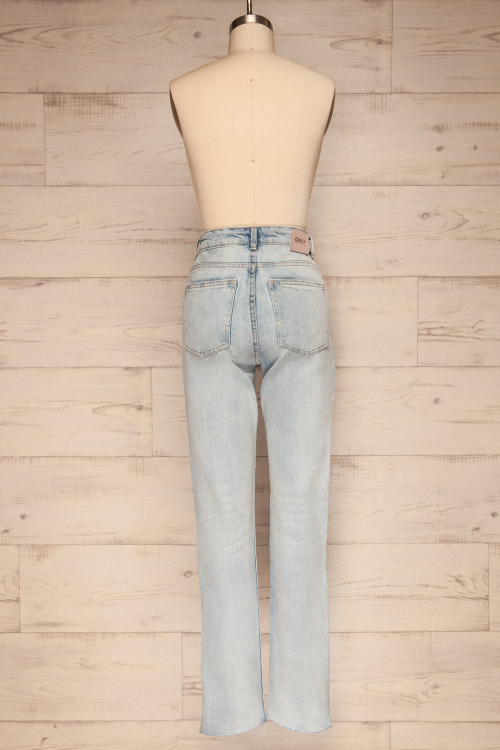 Cascada Light Denim Straight Leg Jeans | La petite garçonne back view