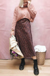 Nakka Pink Cropped Knit Sweater | La petite garçonne on model