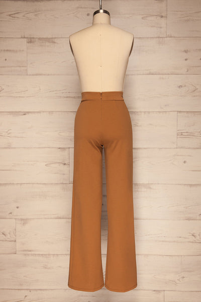 Casita Camel Light Brown High Waisted Pants back view | La petite garçonne