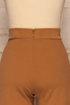 Casita Camel Light Brown High Waisted Pants back close up | La petite garçonne