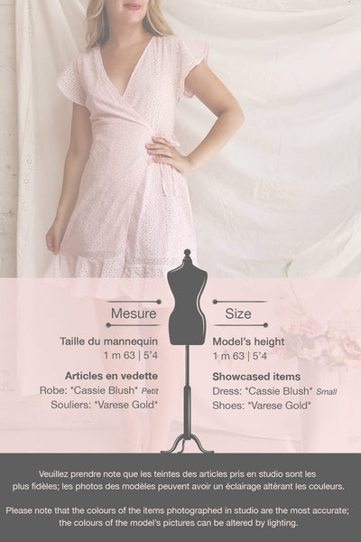 Cassie Blush Short Wrap Dress | Boutique 1861 template