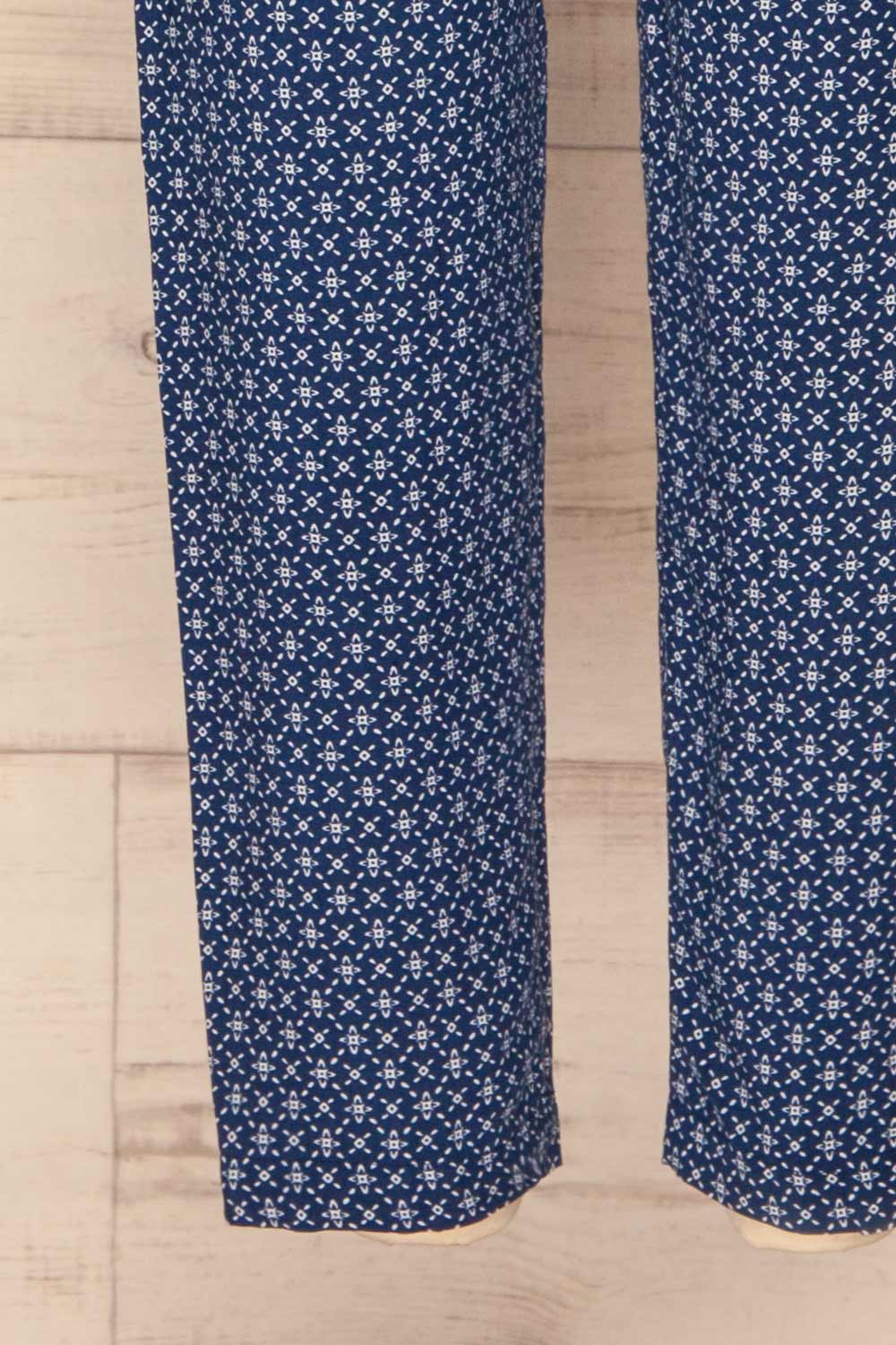 Catacocha Blue Floral Tapered Lightweight Pants | La Petite Garçonne